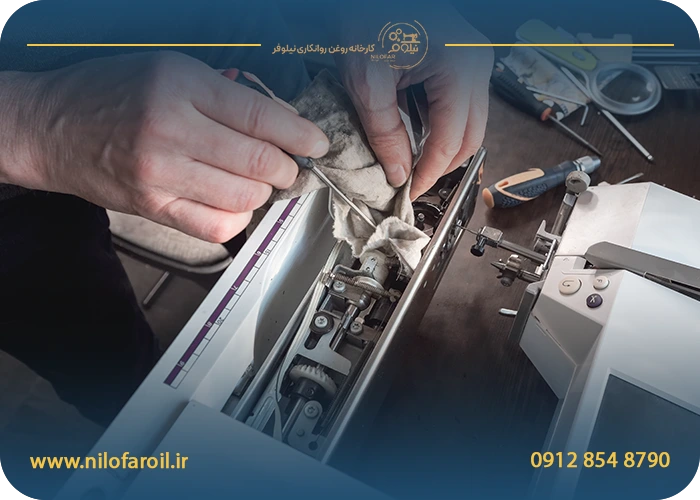 مراحل روغنکاری چرخ خیاطی (آموزش کامل)