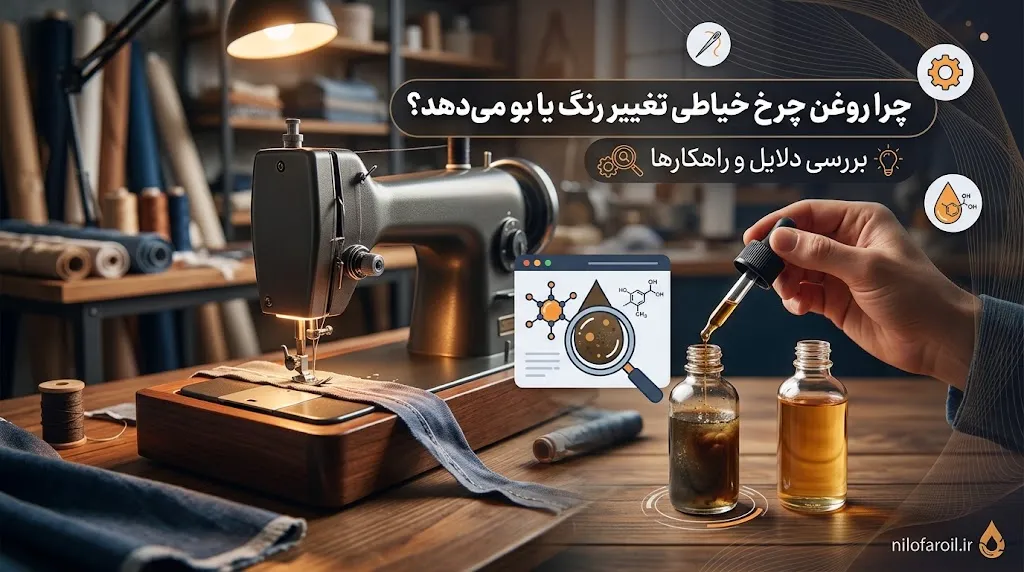 آیا تغییر رنگ روغن چرخ خیاطی طبیعی است؟